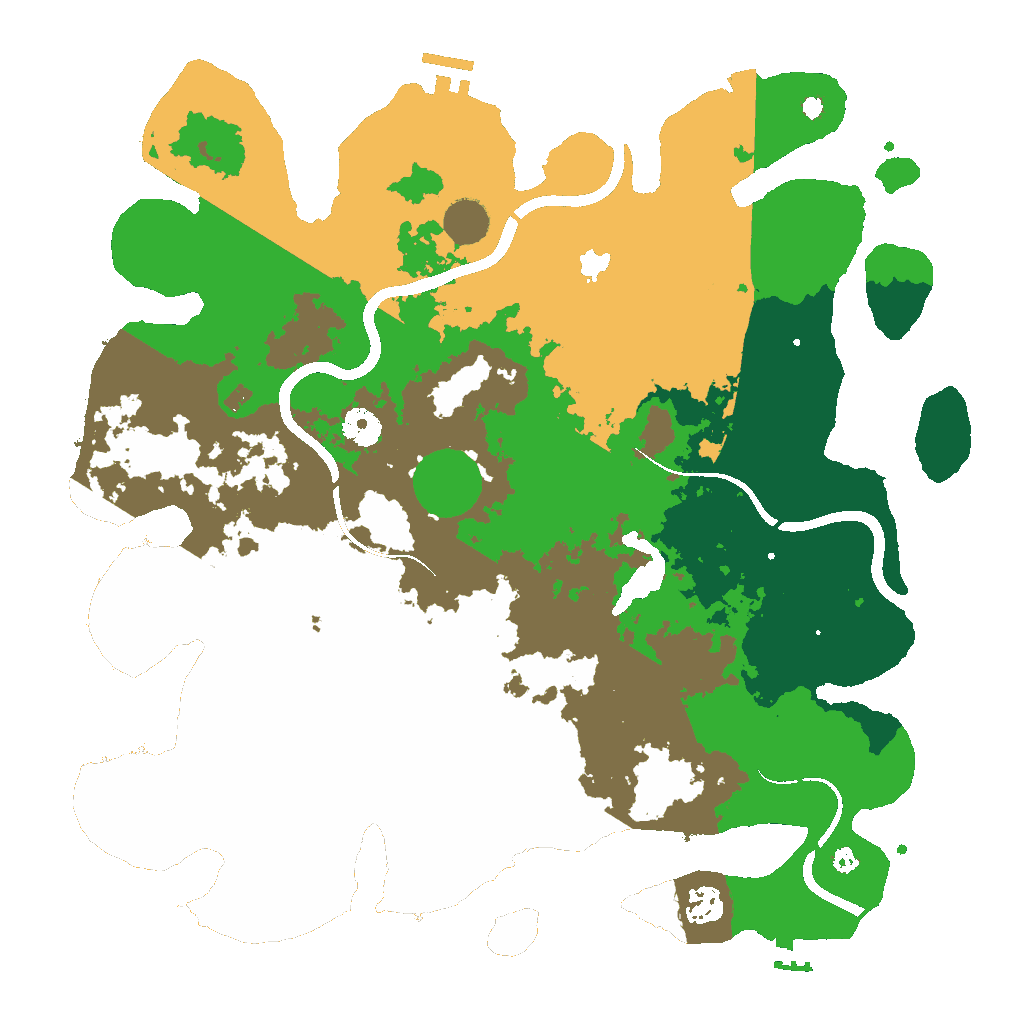 Biome Rust Map: Procedural Map, Size: 4000, Seed: 548428453