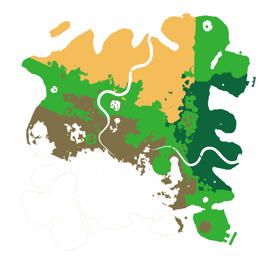 Biome Rust Map: Procedural Map, Size: 3800, Seed: 597240534
