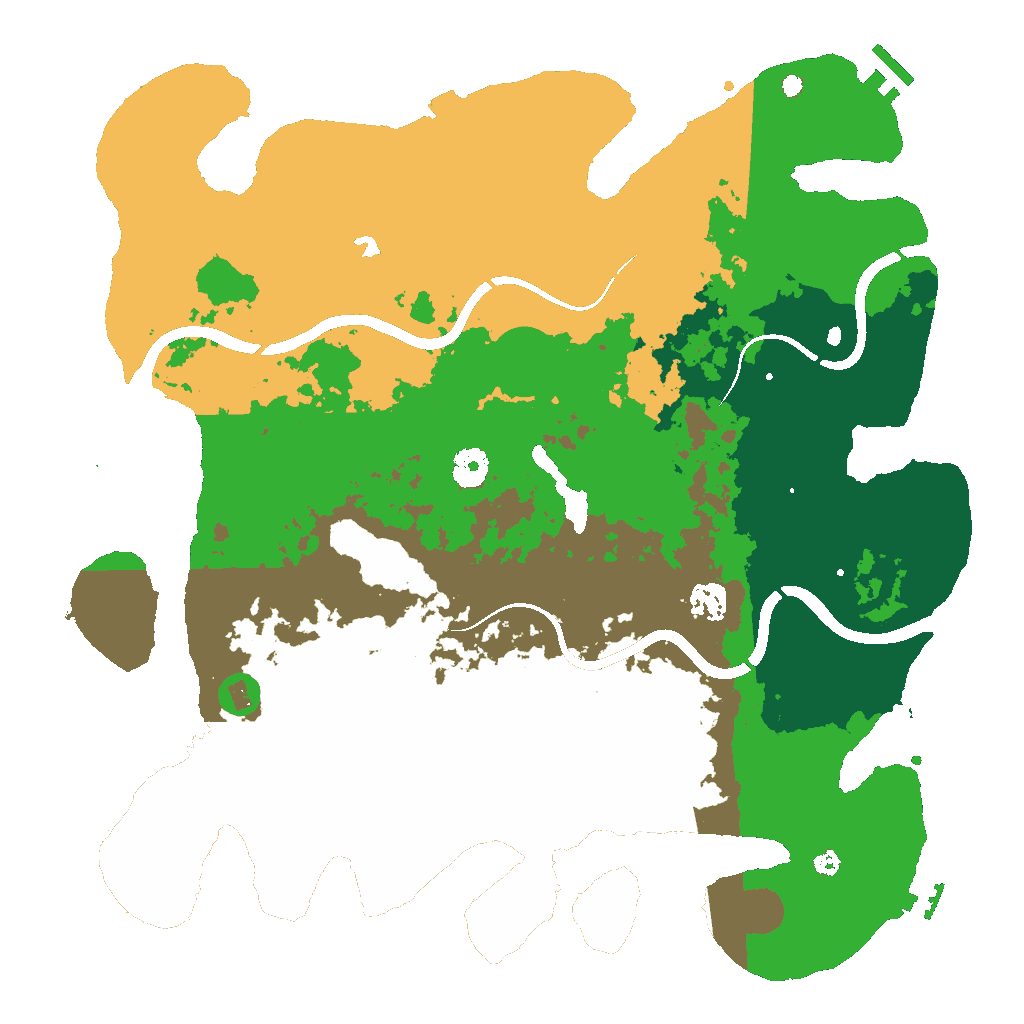 Biome Rust Map: Procedural Map, Size: 4000, Seed: 7725551