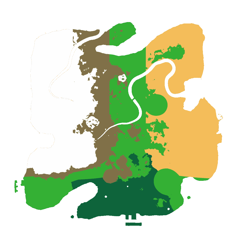 Biome Rust Map: Procedural Map, Size: 3000, Seed: 101705999