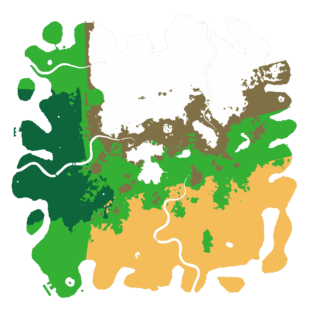 Biome Rust Map: Procedural Map, Size: 5005, Seed: 1