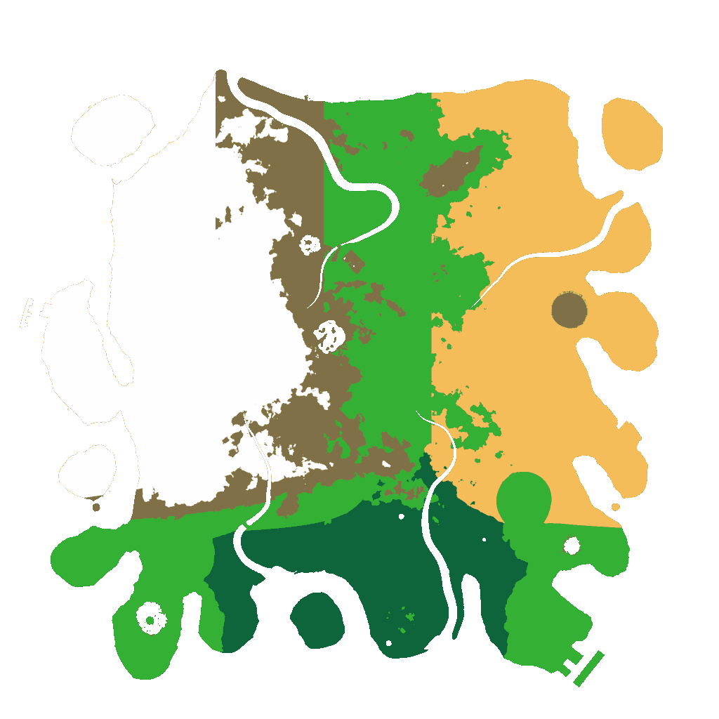 Biome Rust Map: Procedural Map, Size: 3500, Seed: 604254163