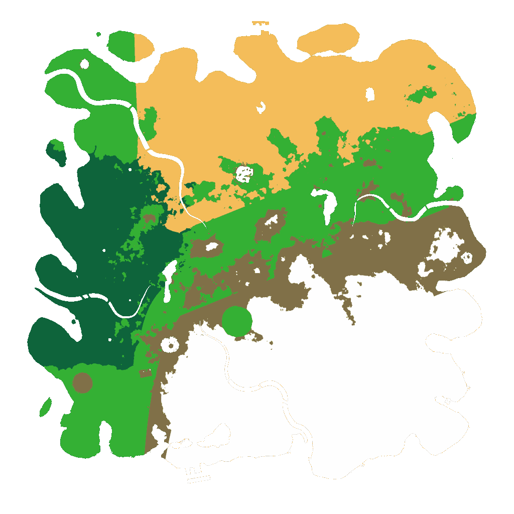 Biome Rust Map: Procedural Map, Size: 4500, Seed: 1118566306