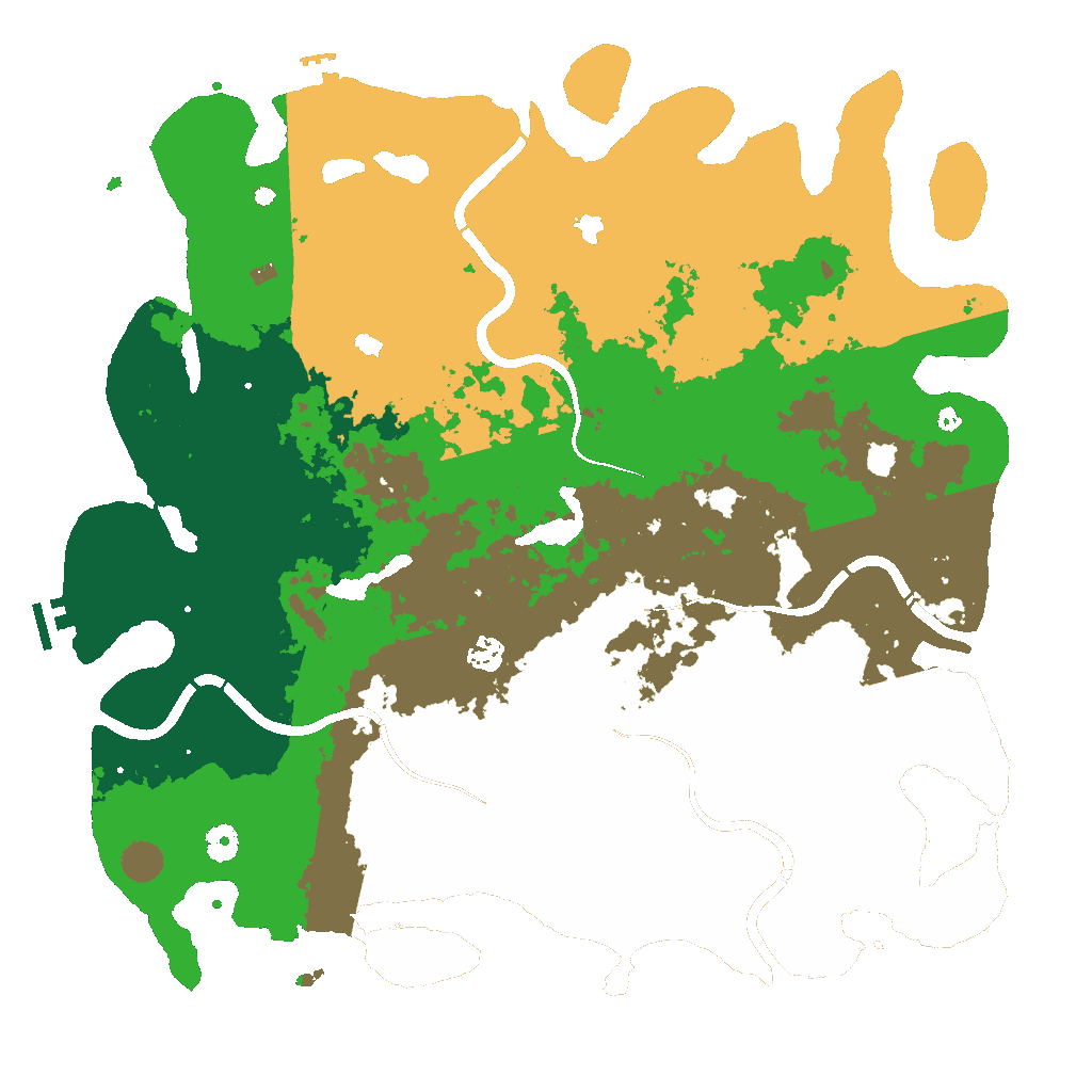 Biome Rust Map: Procedural Map, Size: 4600, Seed: 2000785684
