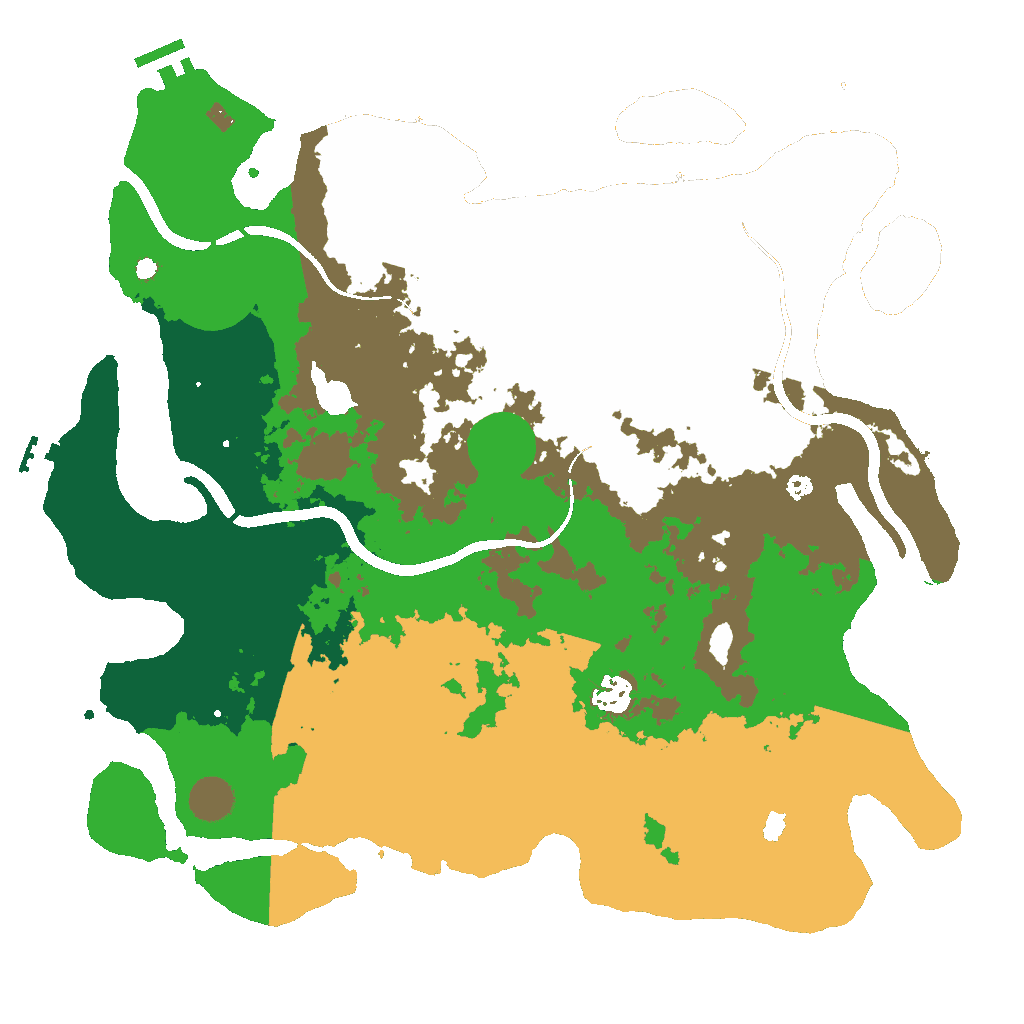 Biome Rust Map: Procedural Map, Size: 4000, Seed: 846678