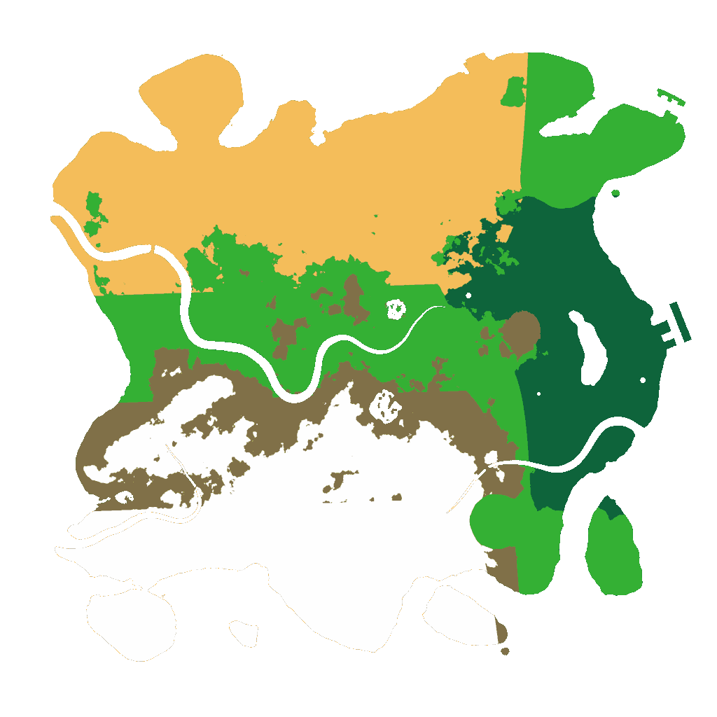 Biome Rust Map: Procedural Map, Size: 3500, Seed: 2020874253