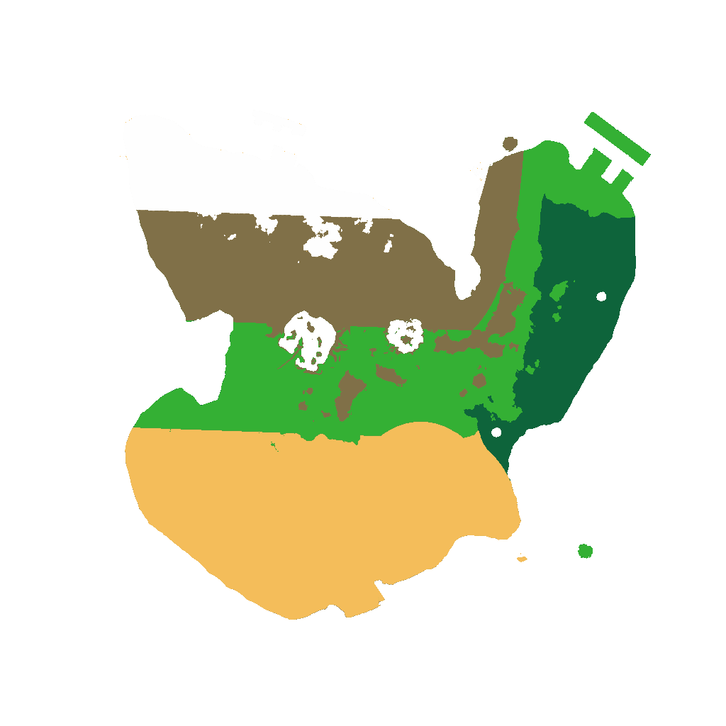 Biome Rust Map: Procedural Map, Size: 2000, Seed: 88929413