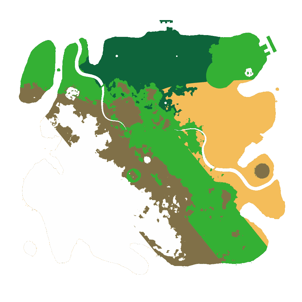 Biome Rust Map: Procedural Map, Size: 3500, Seed: 1435462537