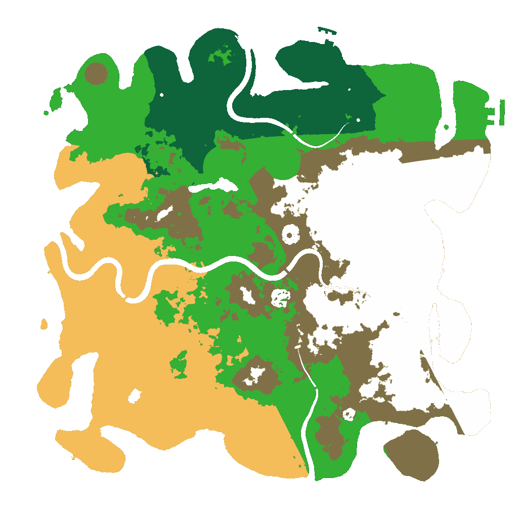 Biome Rust Map: Procedural Map, Size: 4000, Seed: 998221