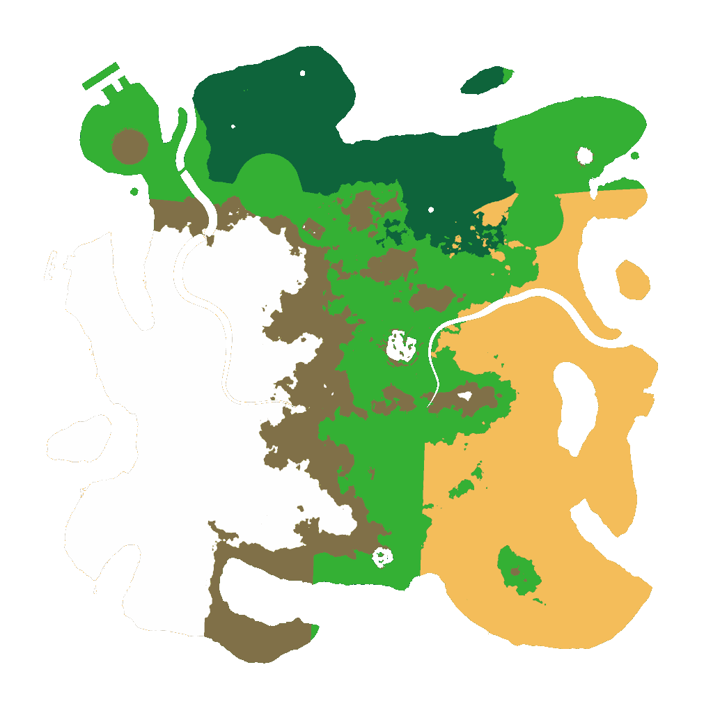 Biome Rust Map: Procedural Map, Size: 3500, Seed: 1330446348