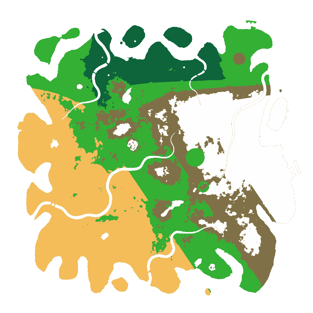 Biome Rust Map: Procedural Map, Size: 4500, Seed: 85484