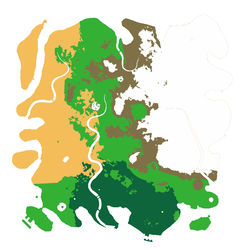 Biome Rust Map: Procedural Map, Size: 4300, Seed: 1264281748