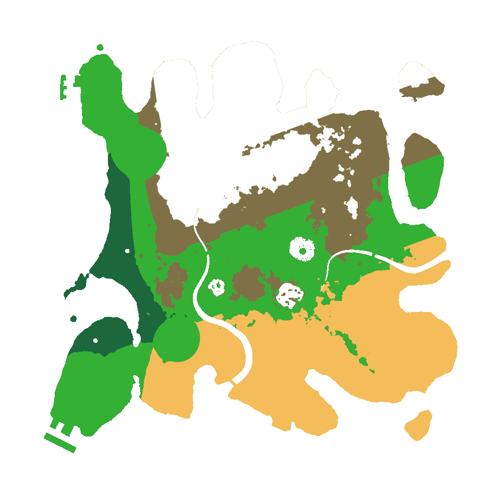 Biome Rust Map: Procedural Map, Size: 3000, Seed: 563701460