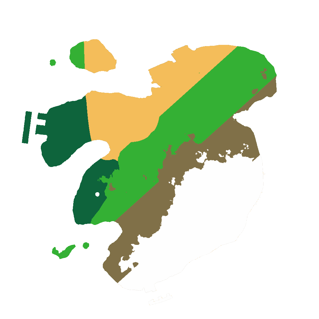 Biome Rust Map: Procedural Map, Size: 2000, Seed: 1290386241
