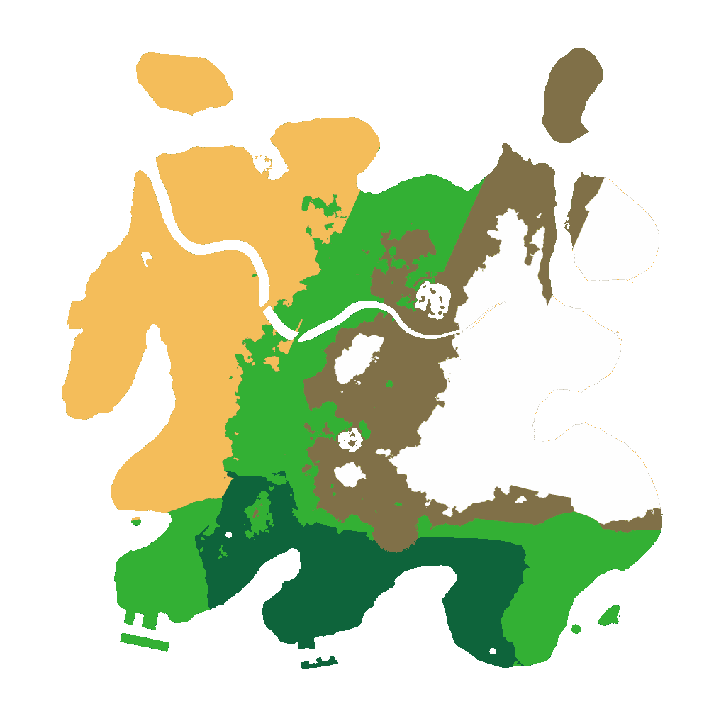 Biome Rust Map: Procedural Map, Size: 3000, Seed: 1370910588