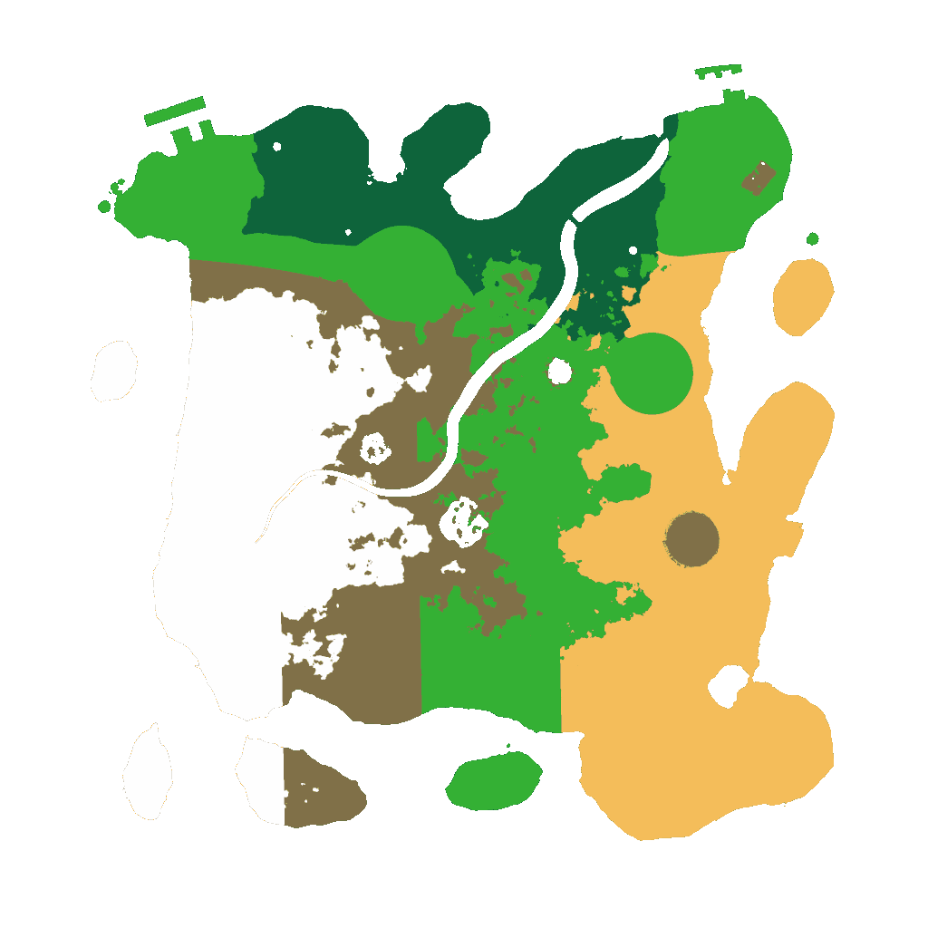 Biome Rust Map: Procedural Map, Size: 3000, Seed: 1319908872