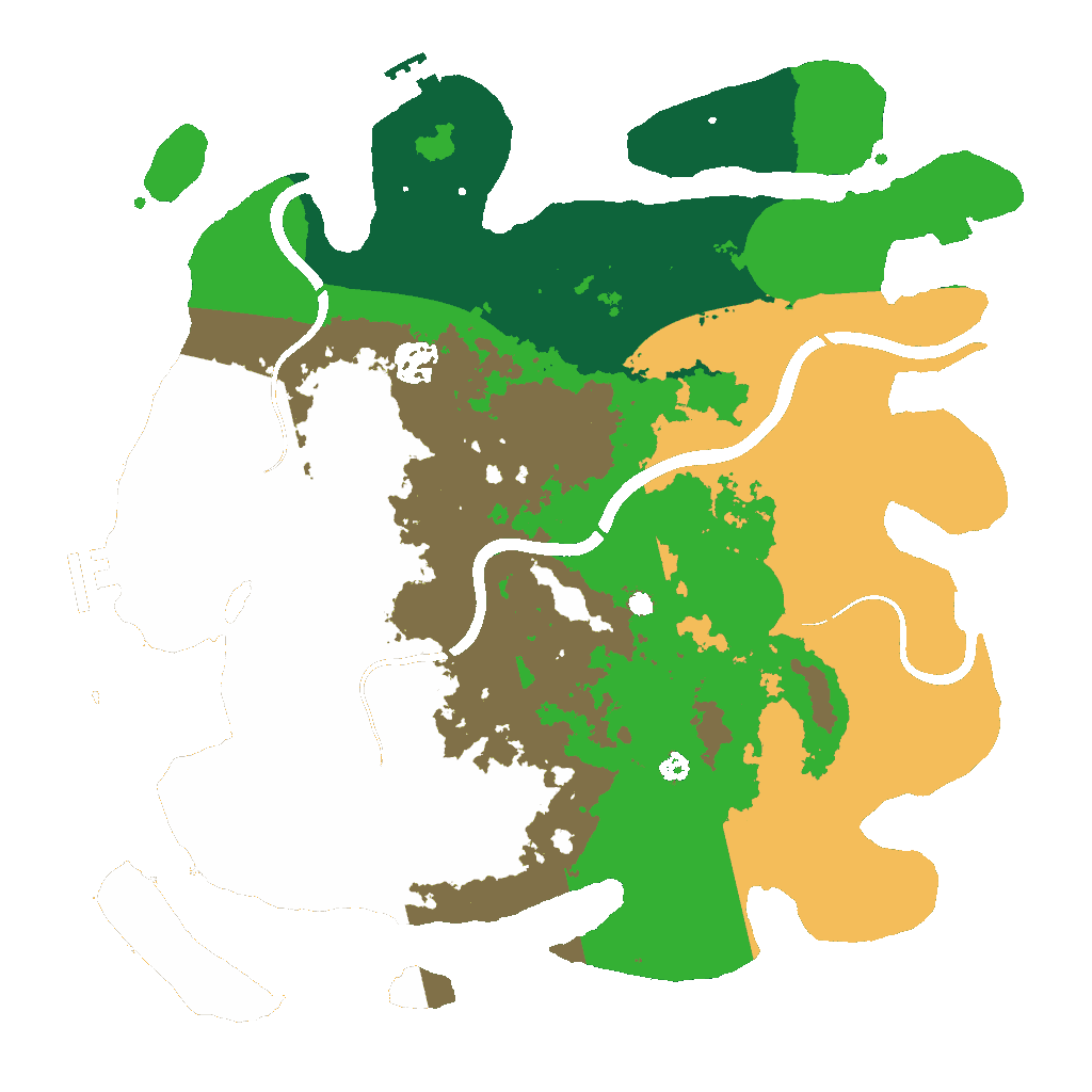 Biome Rust Map: Procedural Map, Size: 3700, Seed: 55097021