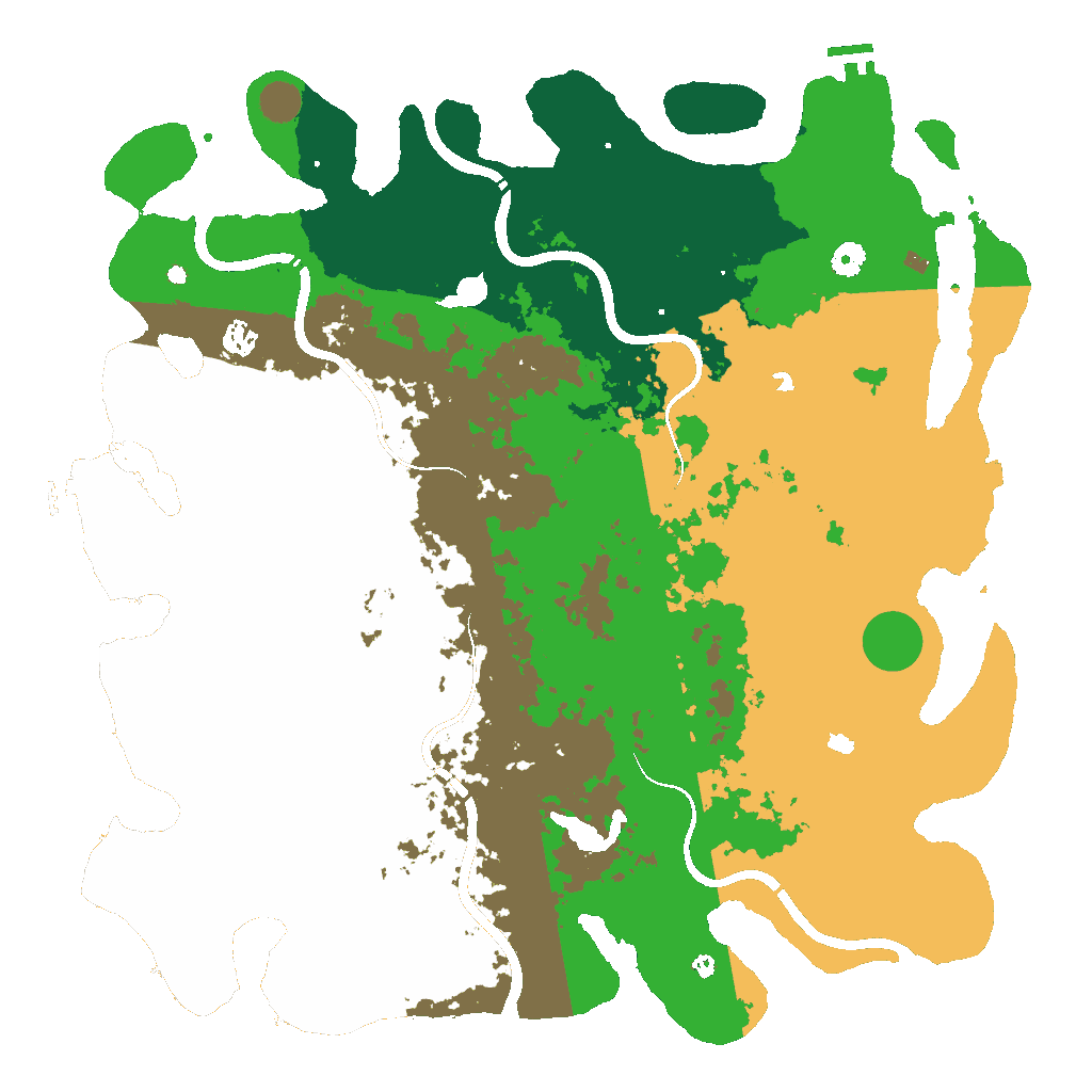 Biome Rust Map: Procedural Map, Size: 4800, Seed: 1100514711