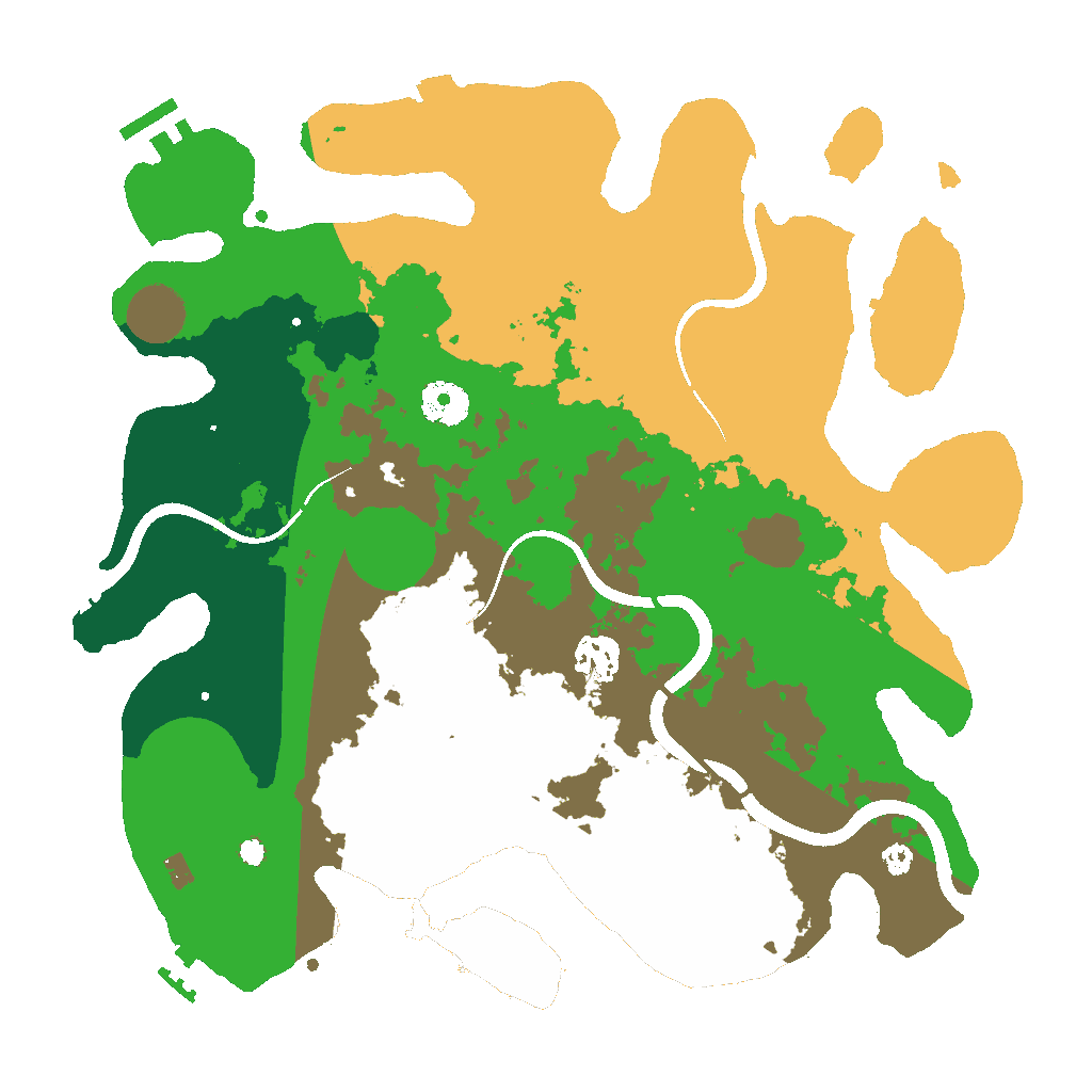 Biome Rust Map: Procedural Map, Size: 3500, Seed: 1745265252