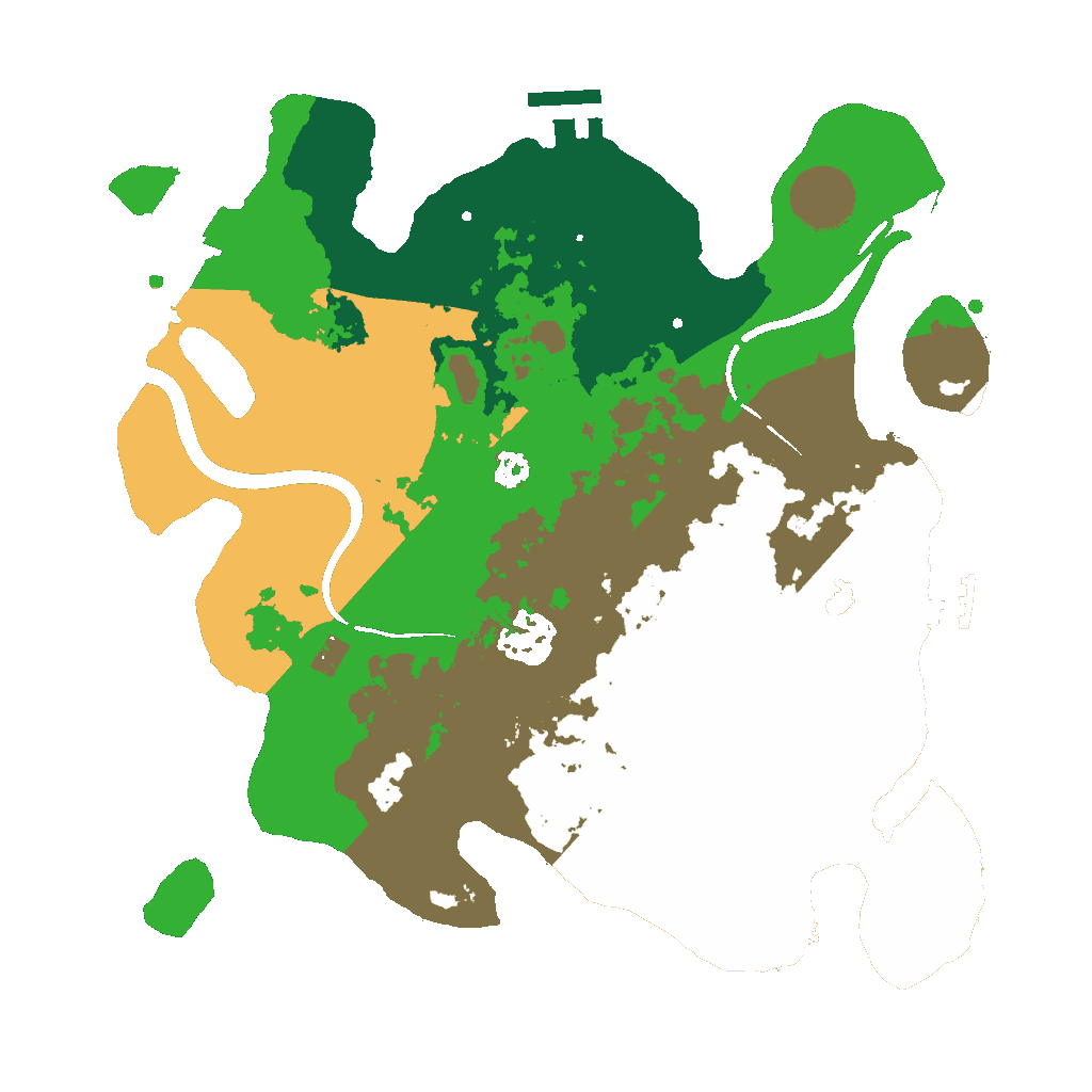Biome Rust Map: Procedural Map, Size: 3000, Seed: 62564