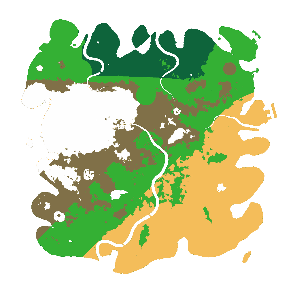 Biome Rust Map: Procedural Map, Size: 4000, Seed: 2019206535