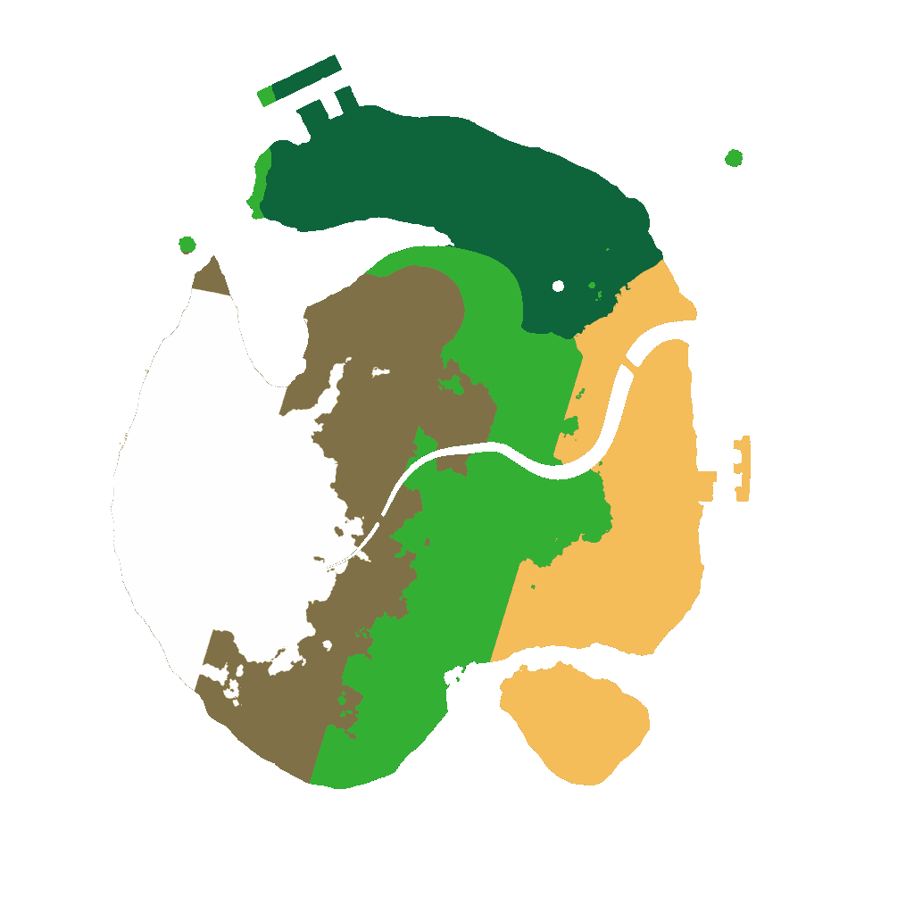 Biome Rust Map: Procedural Map, Size: 2112, Seed: 662852897