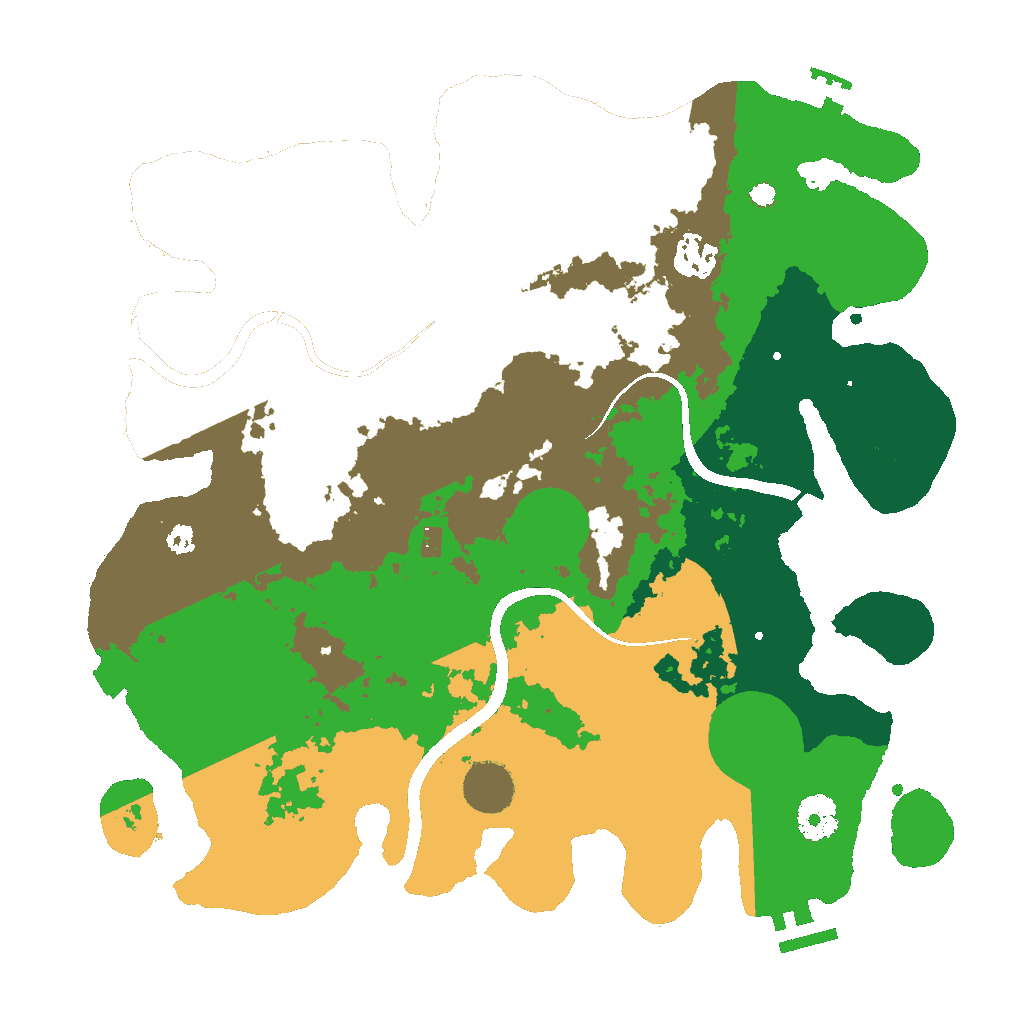 Biome Rust Map: Procedural Map, Size: 3500, Seed: 1418975861