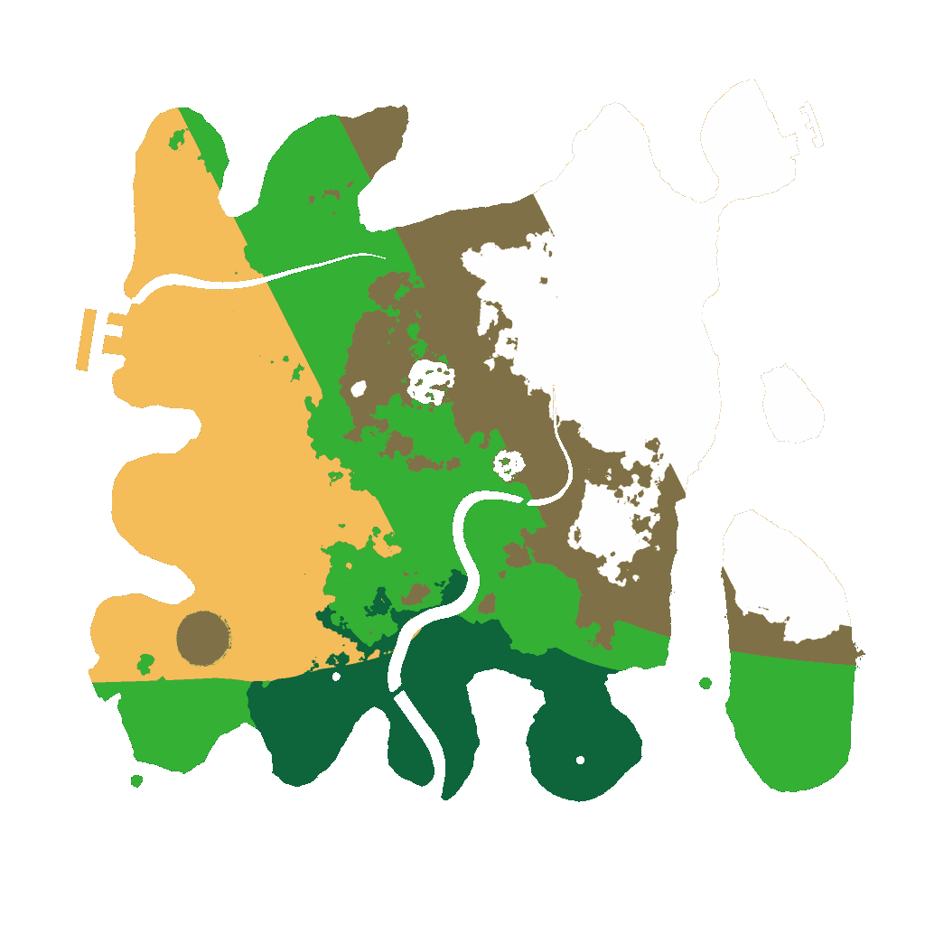 Biome Rust Map: Procedural Map, Size: 3000, Seed: 88571