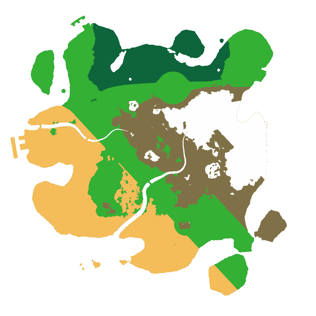 Biome Rust Map: Procedural Map, Size: 3000, Seed: 2054150710