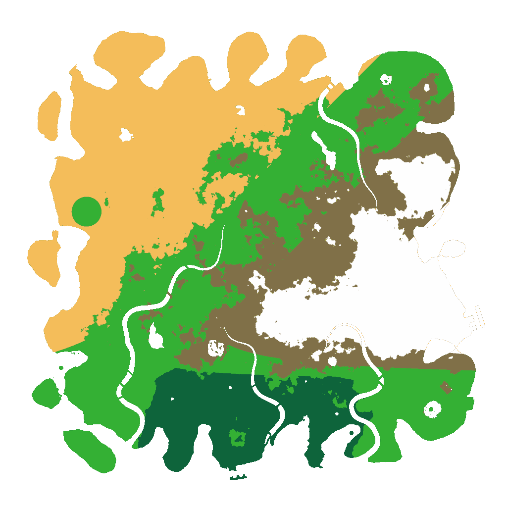 Biome Rust Map: Procedural Map, Size: 4500, Seed: 1022041127