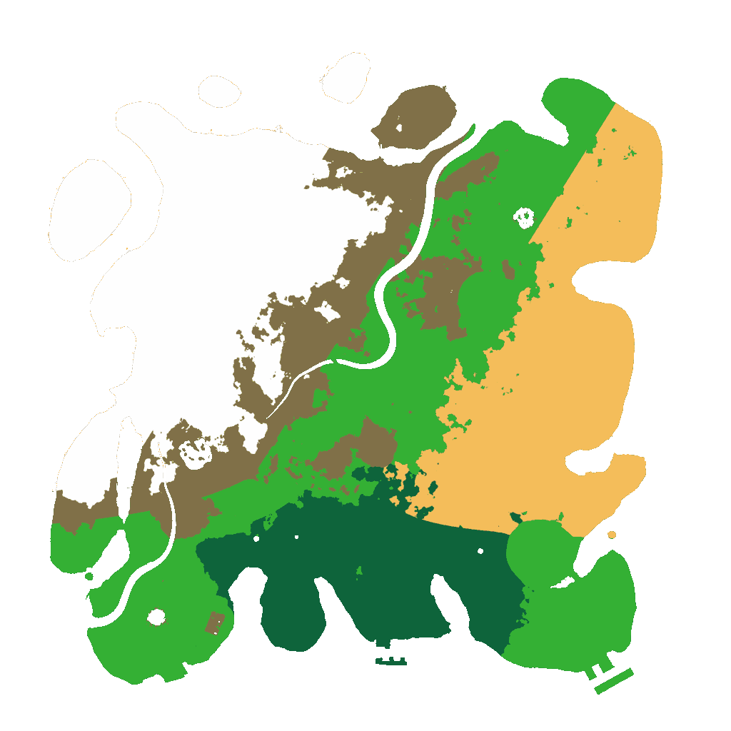 Biome Rust Map: Procedural Map, Size: 3500, Seed: 1775551264