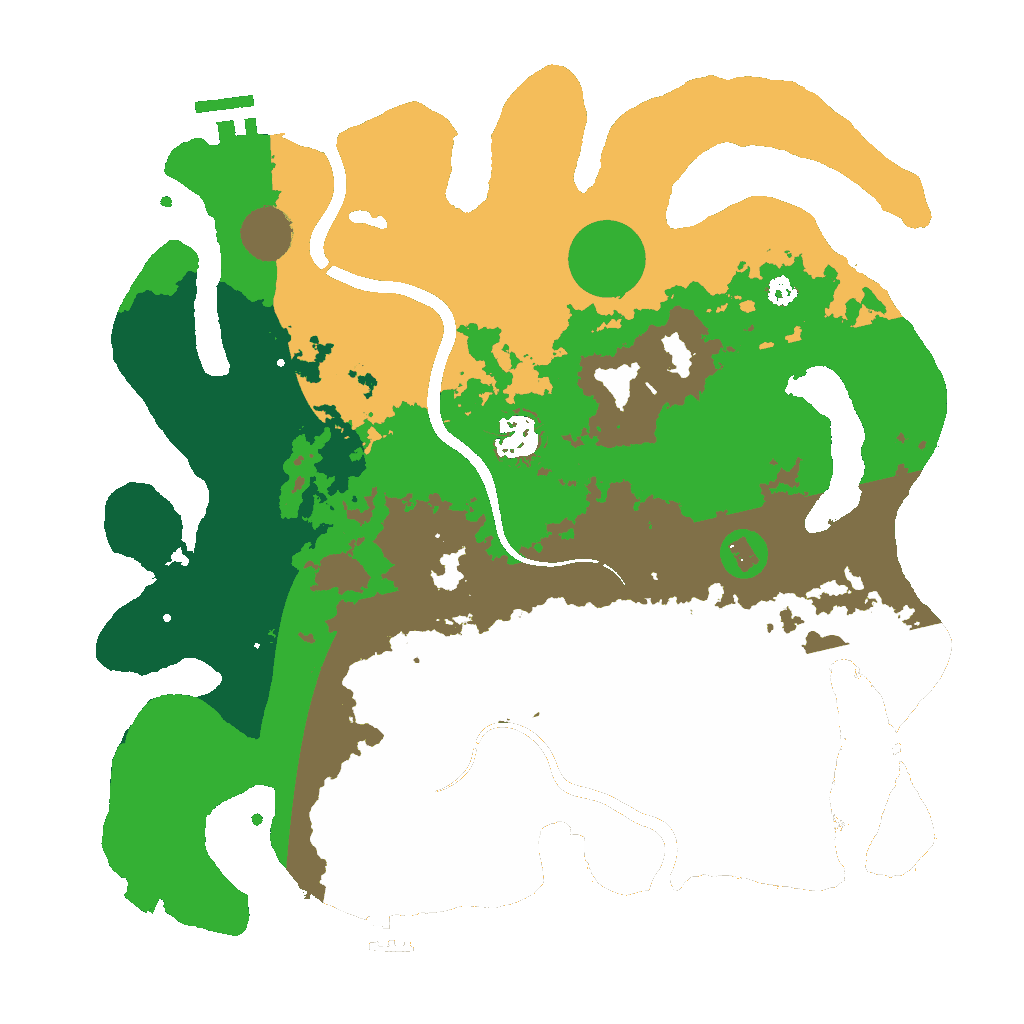 Biome Rust Map: Procedural Map, Size: 3500, Seed: 97250624