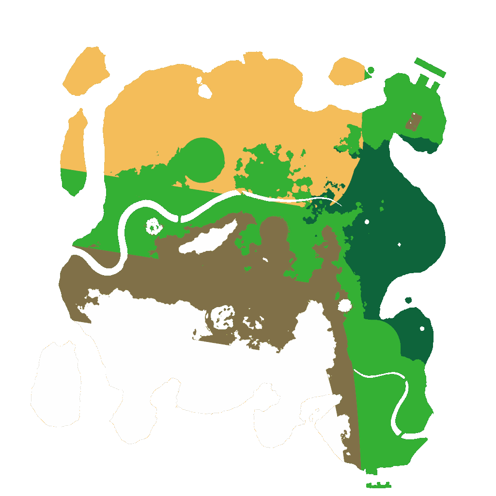 Biome Rust Map: Procedural Map, Size: 3000, Seed: 131415
