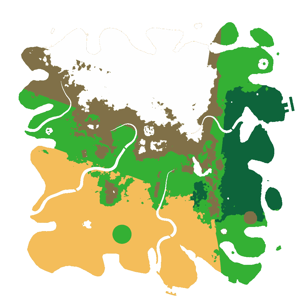 Biome Rust Map: Procedural Map, Size: 4200, Seed: 707536175