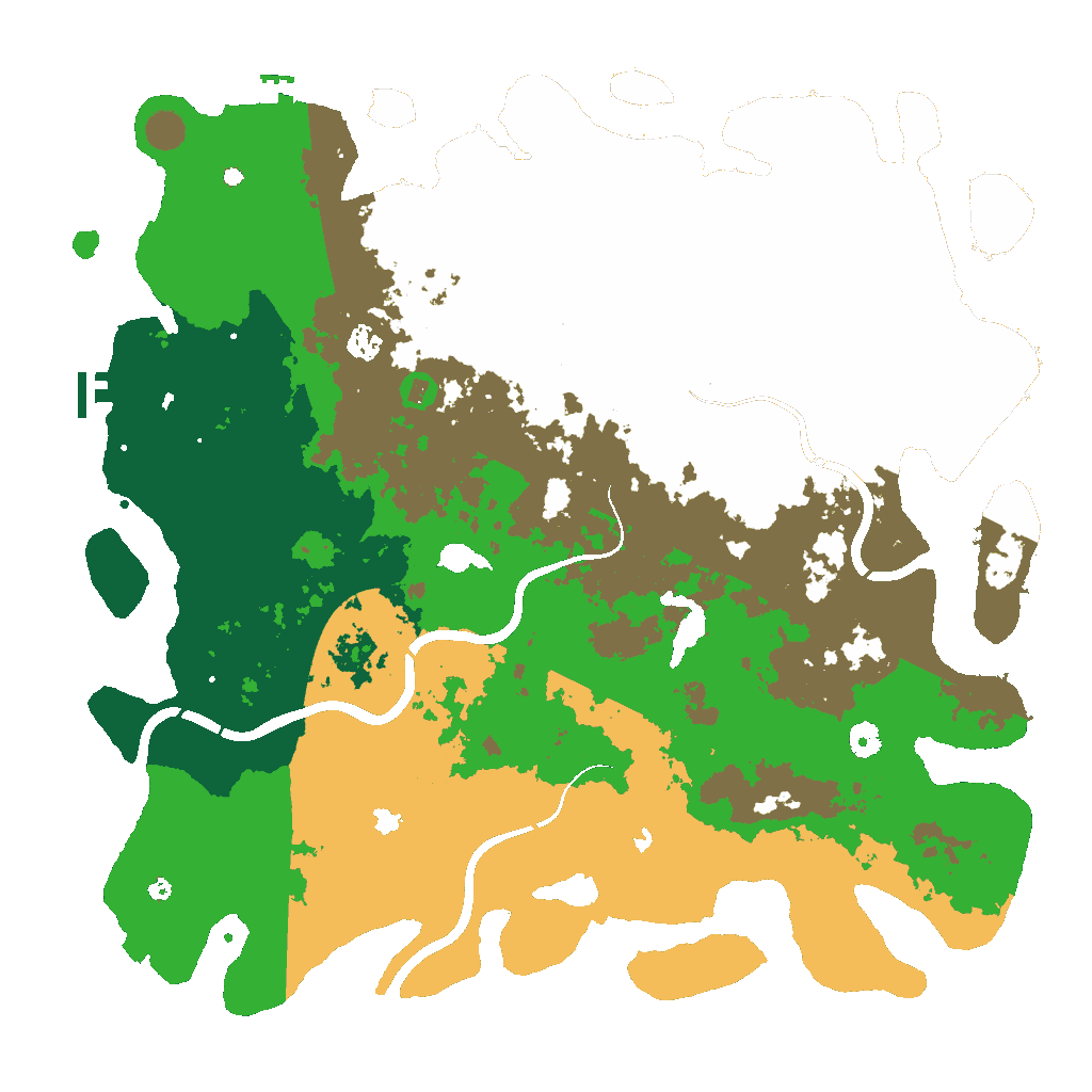 Biome Rust Map: Procedural Map, Size: 4800, Seed: 777