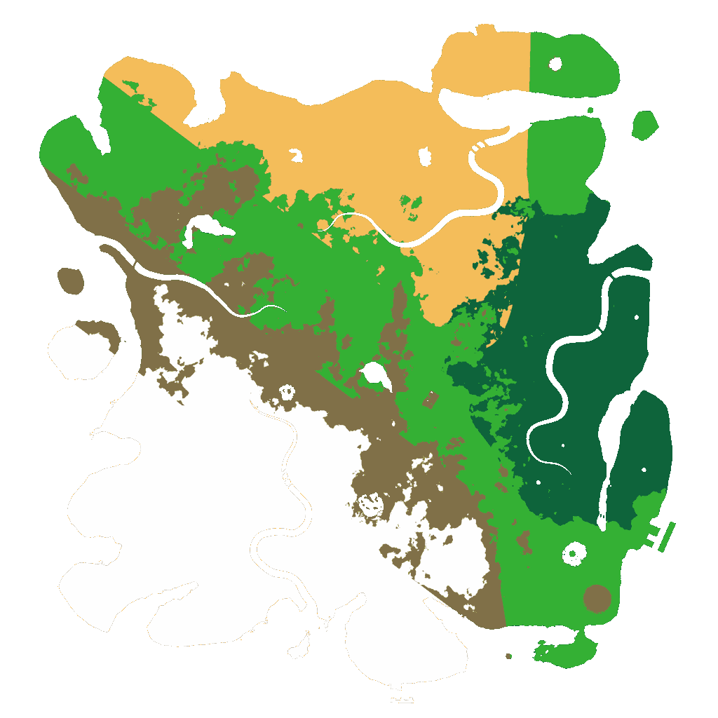Biome Rust Map: Procedural Map, Size: 4500, Seed: 651681681