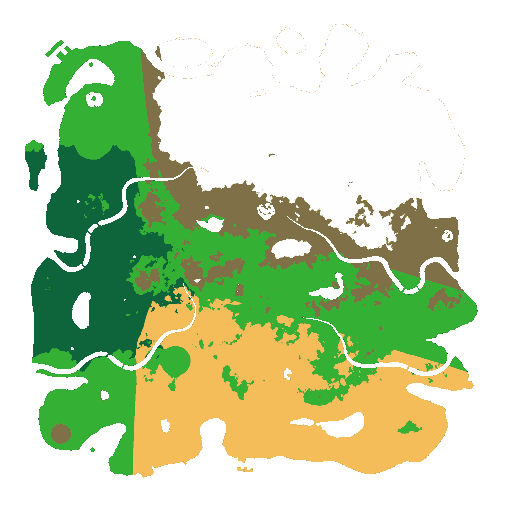 Biome Rust Map: Procedural Map, Size: 4500, Seed: 414219792