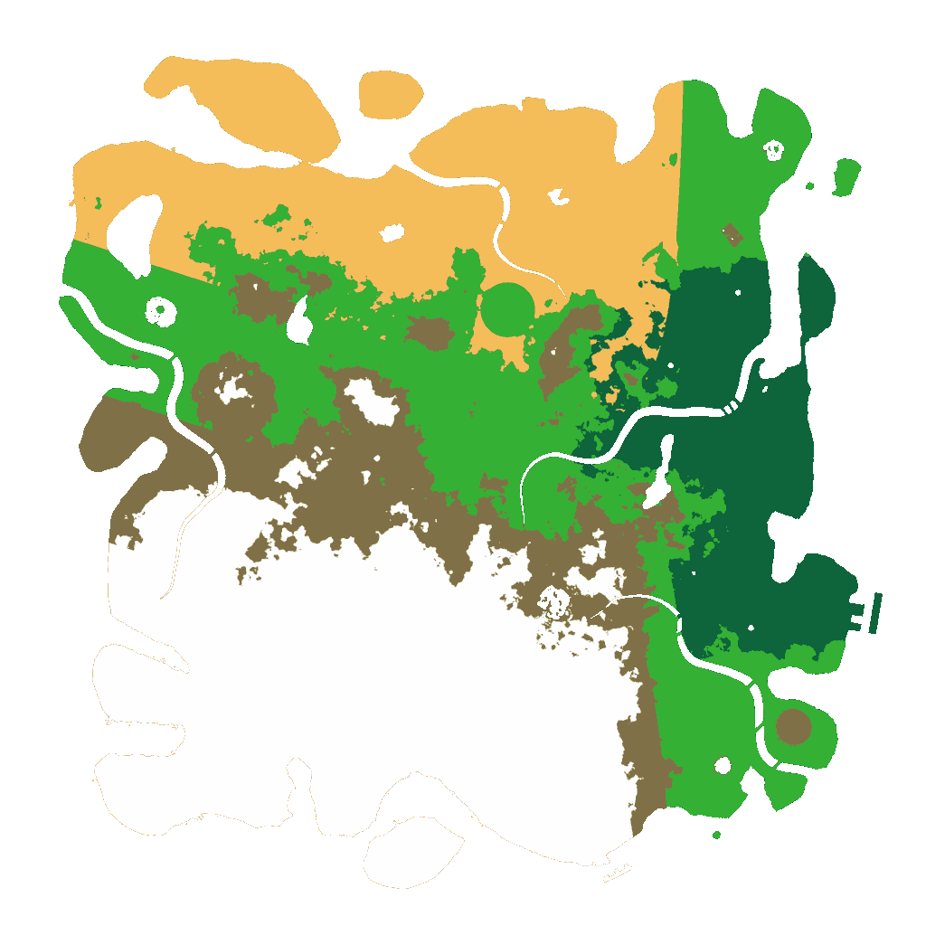 Biome Rust Map: Procedural Map, Size: 4500, Seed: 589062296