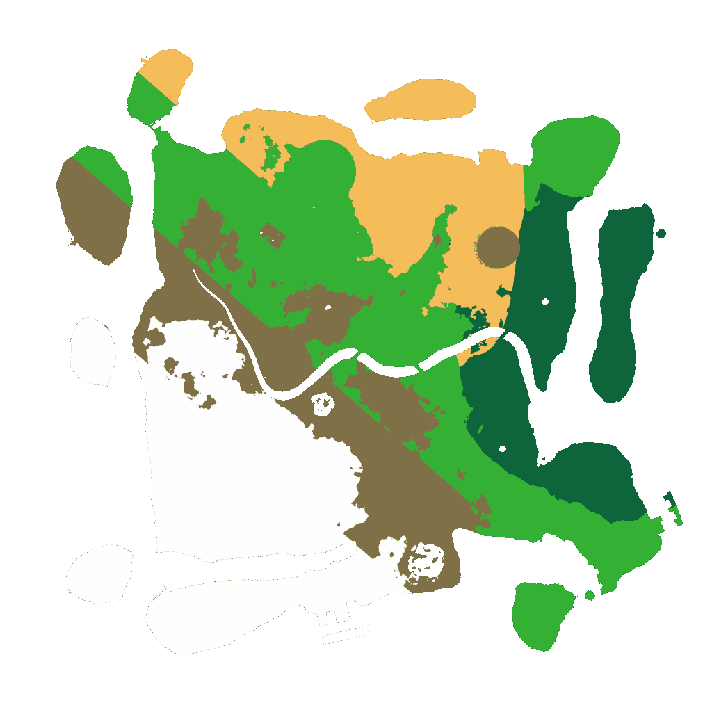 Biome Rust Map: Procedural Map, Size: 3000, Seed: 51983