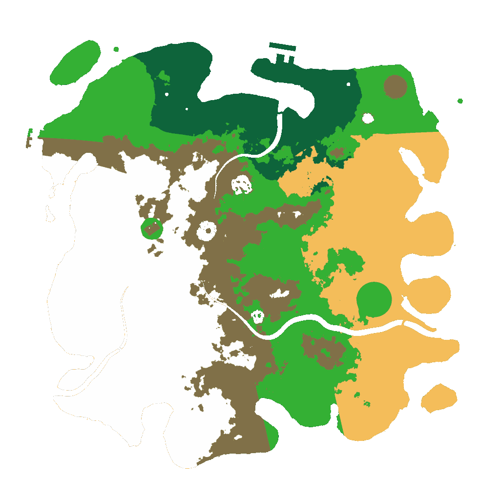 Biome Rust Map: Procedural Map, Size: 3750, Seed: 16724587