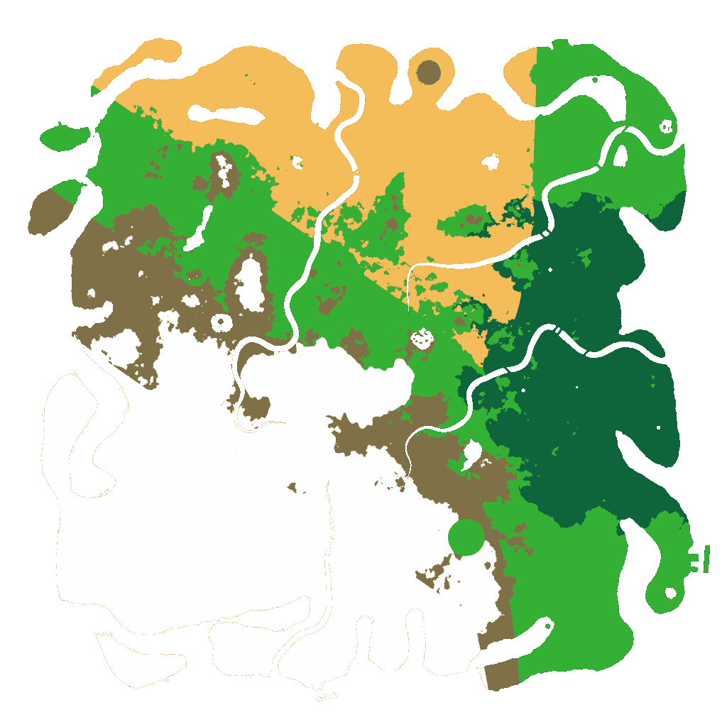 Biome Rust Map: Procedural Map, Size: 5250, Seed: 1067923349