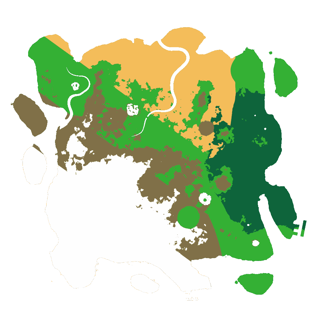 Biome Rust Map: Procedural Map, Size: 3900, Seed: 95867456