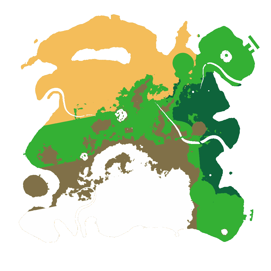 Biome Rust Map: Procedural Map, Size: 3500, Seed: 1711208204
