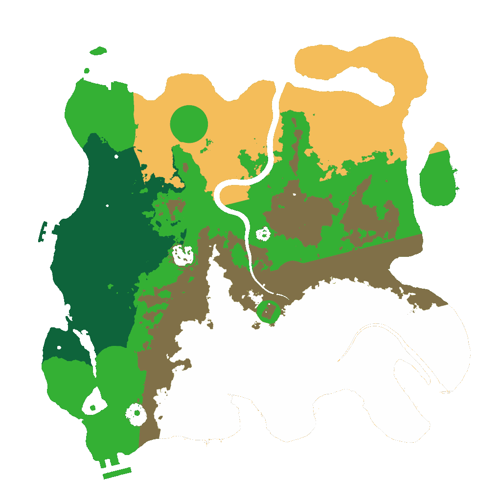 Biome Rust Map: Procedural Map, Size: 3500, Seed: 319522060