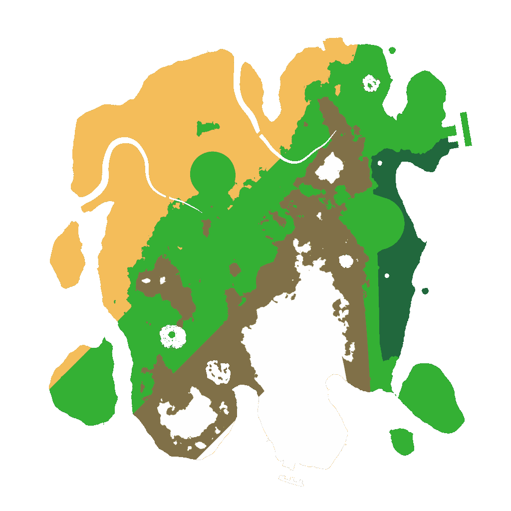 Biome Rust Map: Procedural Map, Size: 3000, Seed: 1183390814