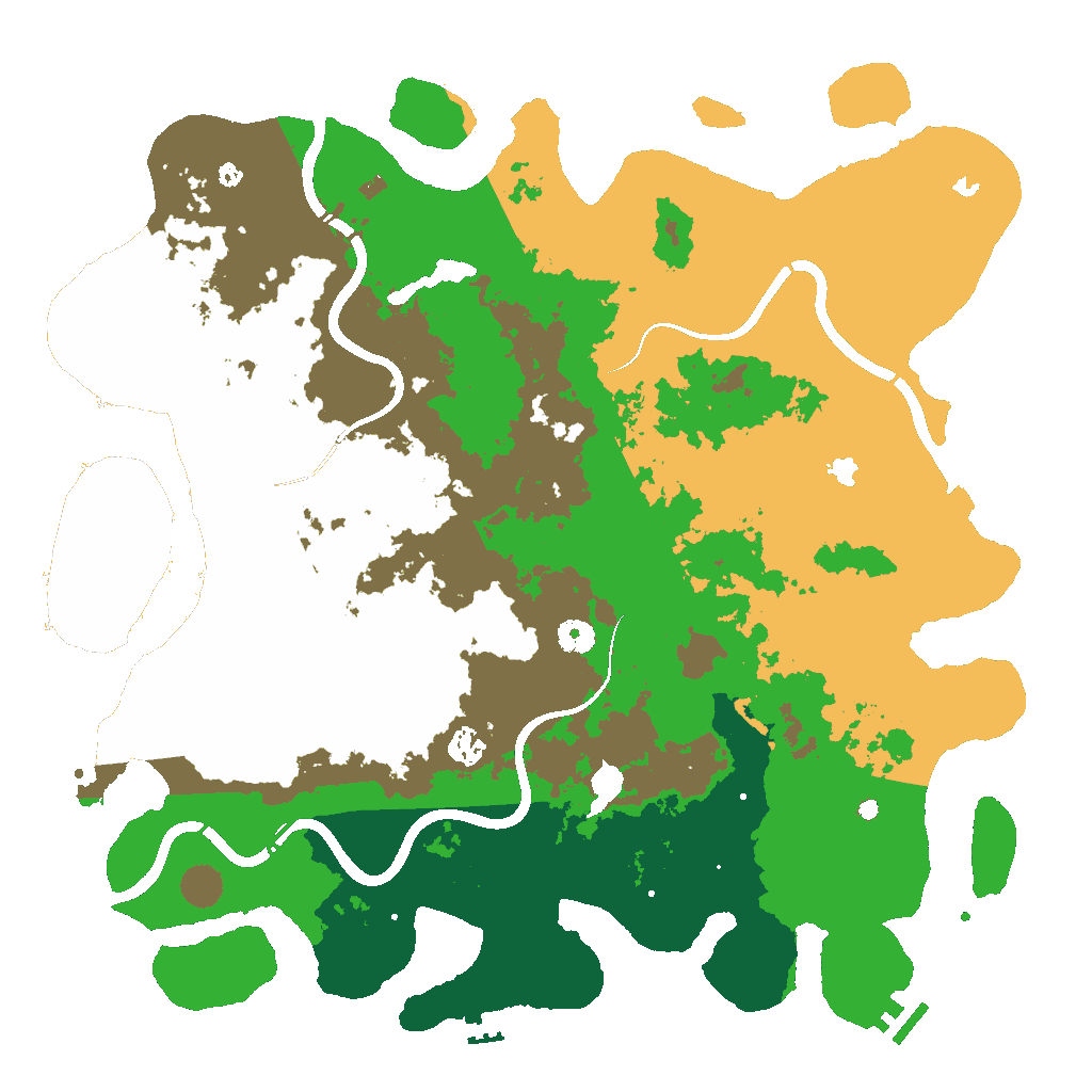 Biome Rust Map: Procedural Map, Size: 4500, Seed: 1064767119