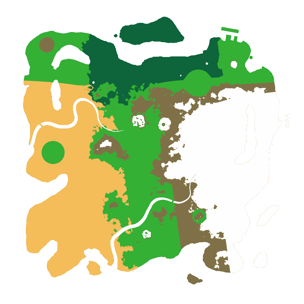 Biome Rust Map: Procedural Map, Size: 3500, Seed: 2054865886