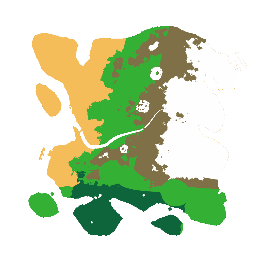 Biome Rust Map: Procedural Map, Size: 3000, Seed: 864561719