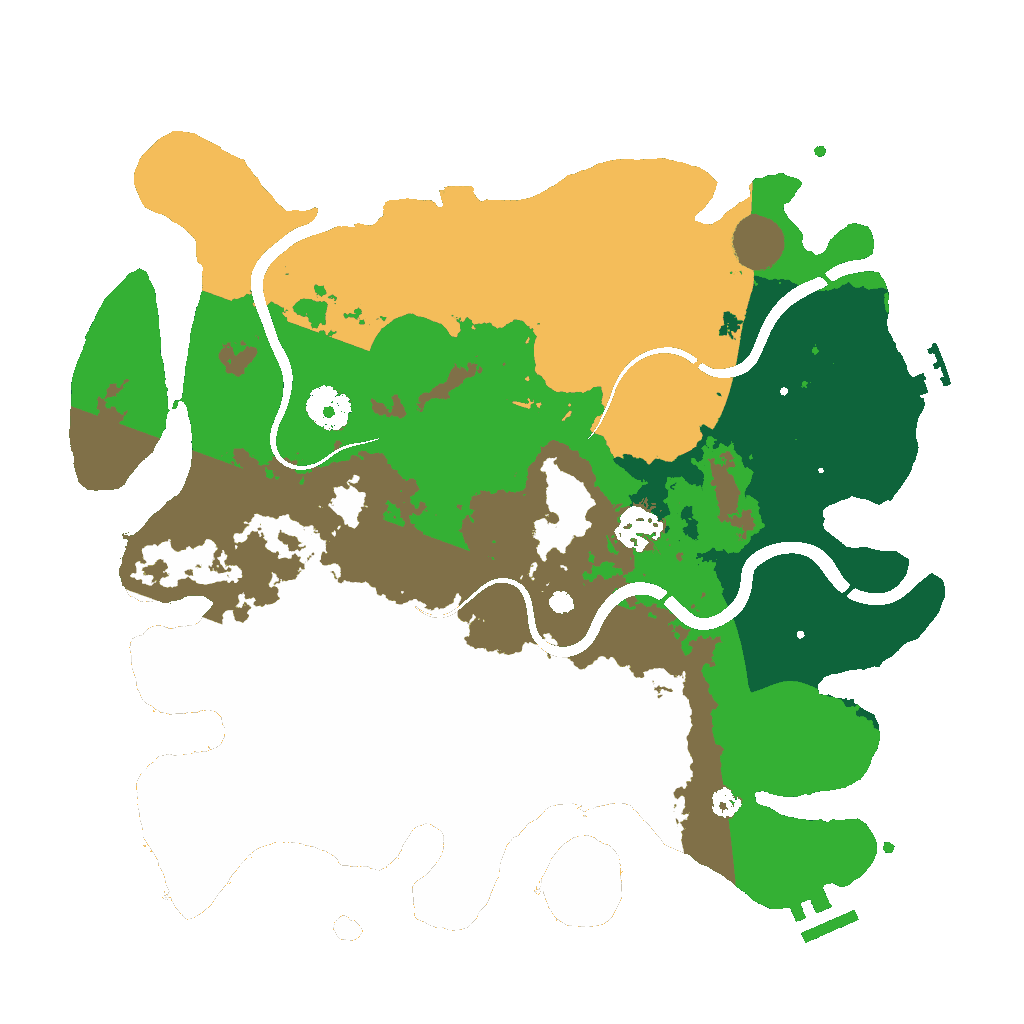 Biome Rust Map: Procedural Map, Size: 3500, Seed: 61374117