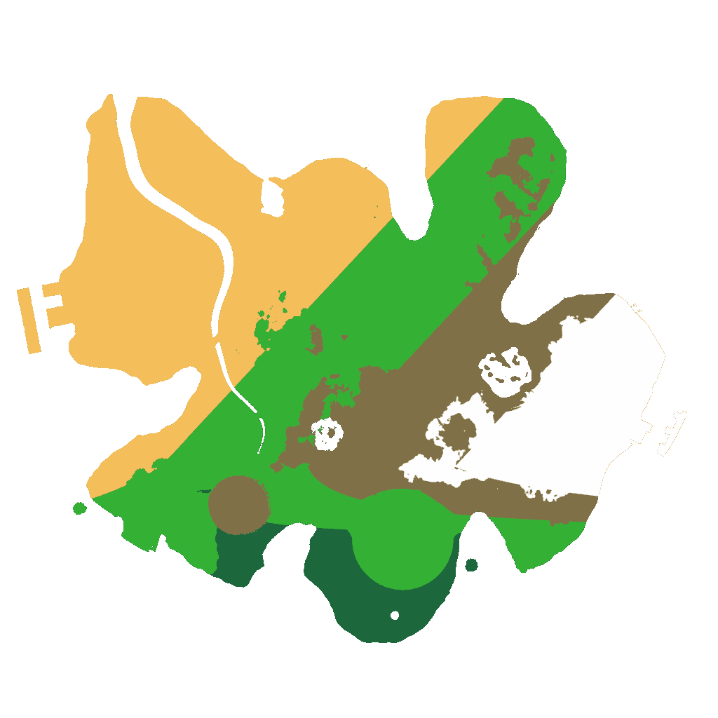 Biome Rust Map: Procedural Map, Size: 2200, Seed: 289327303